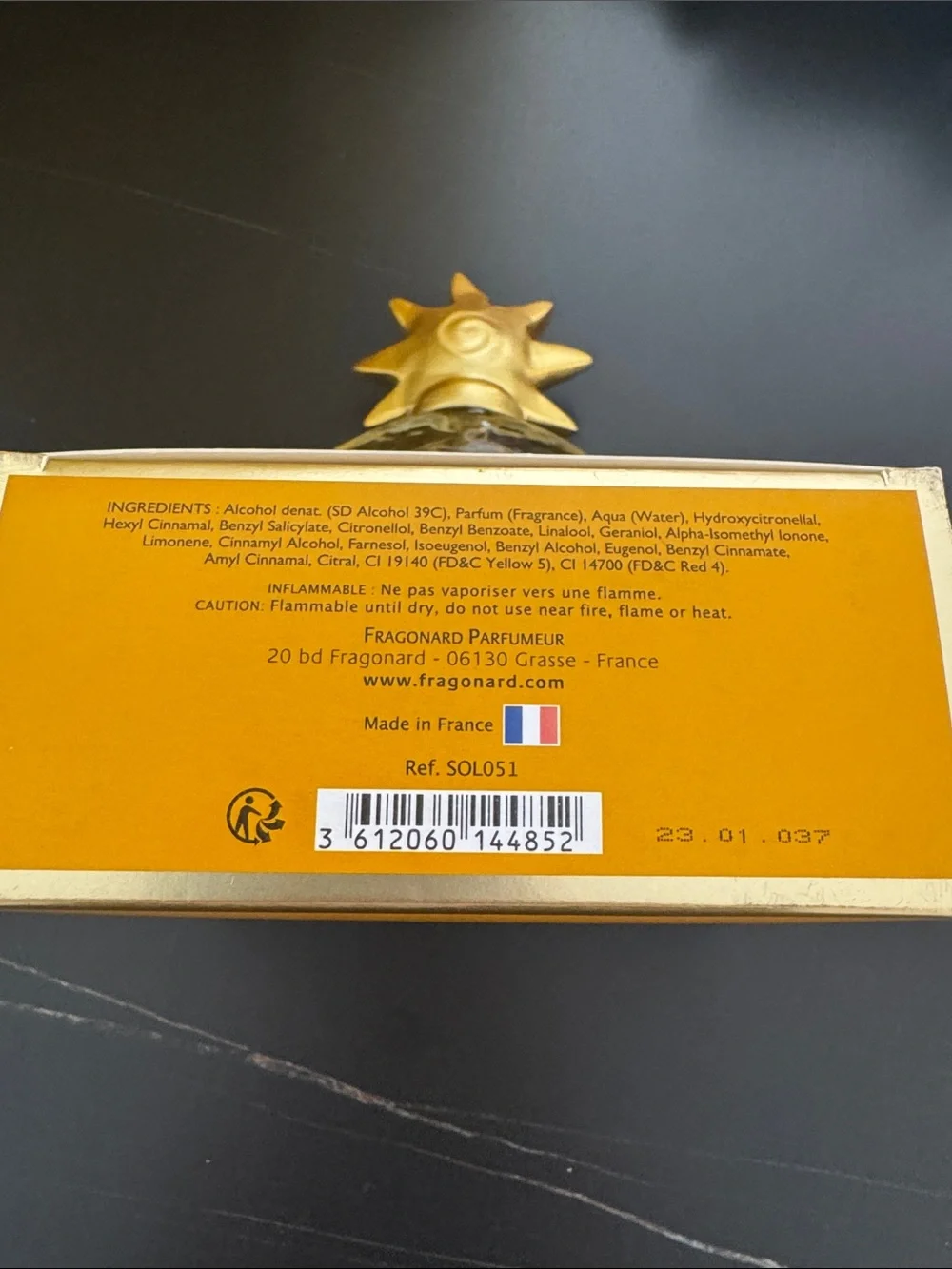 NIB FRAGONARD SOLEIL EU DE PARFUME